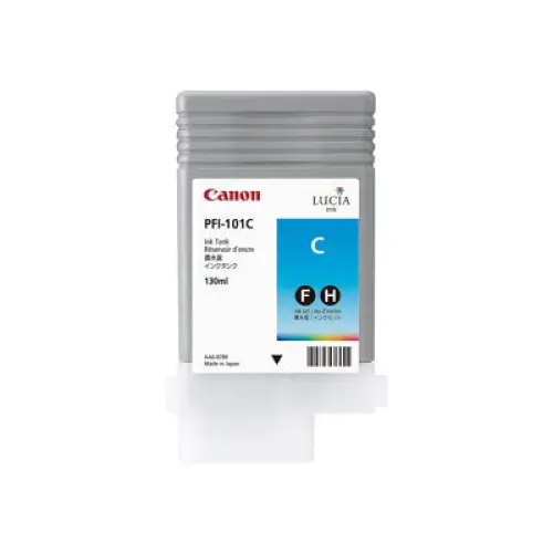 CANON PFI-101C ink cartridge cyan standard capacity 130ml 1-pack - LFP мастила и LFP мастилени глави<<<Консумативи