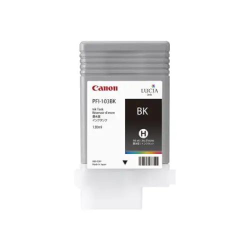 CANON PFI-103BK ink cartridge black standard capacity 130ml 1-pack - LFP мастила и LFP мастилени глави<<<Консумативи