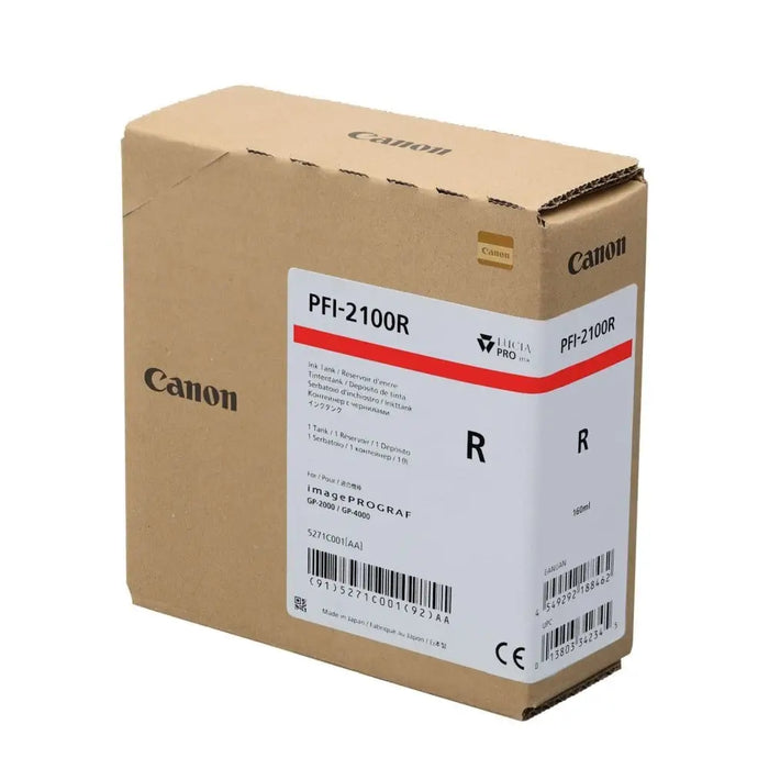 CANON PFI-2100 Red - LFP мастила и LFP мастилени глави<<<Консумативи - голям формат принтер (LFP)<<<Печат Сканиране и