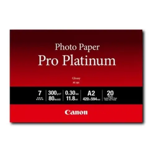 CANON PT-101 photo paper Pro Platinum A2 20 sheets - Хартия за голям формат<<<Консумативи - Хартия<<<Печат Сканиране и
