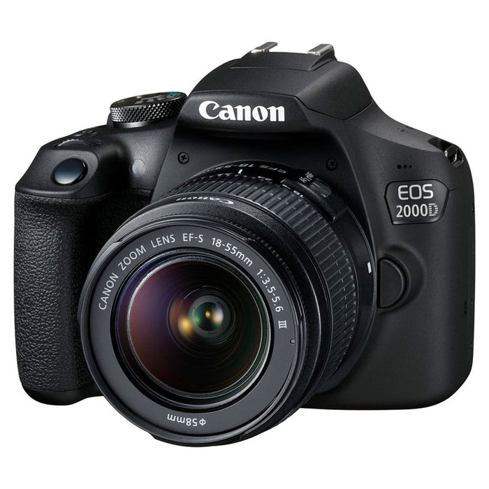 DSLR camera CANON EOS 2000D EF-S 18-55 III DC 24.1 MPx, WI-FI