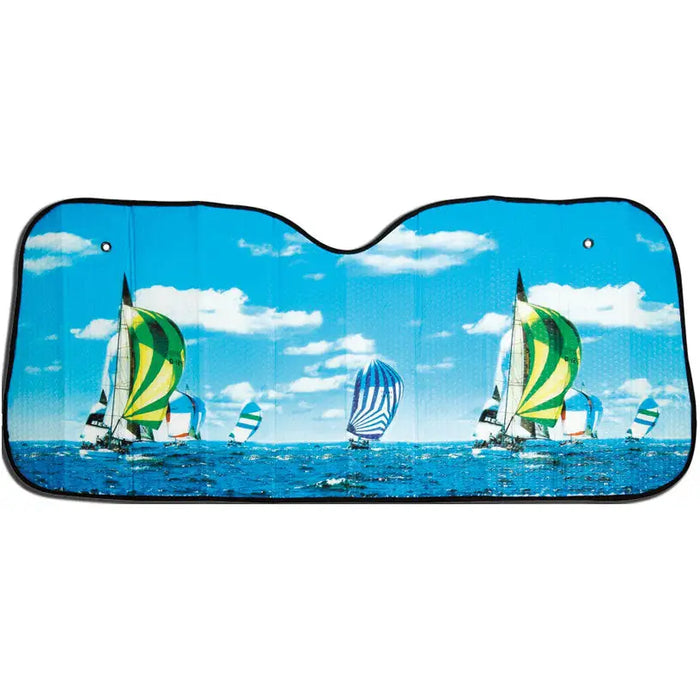 CANOPY FOR A CAR 130X60 CM AUTO PRACTIC ON BUBBLES WITH A PICTURE - Сенници фолиа и щори за автомобил<<<Авто