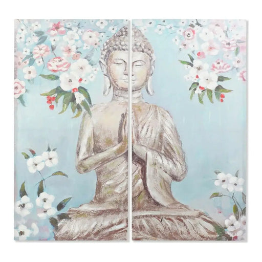 Canvas DKD Home Decor Canvas 140 x 3 x 140 cm Buddha - Декорация и Осветление<<<Дом Градина<<<BigBuy&&&Картини и