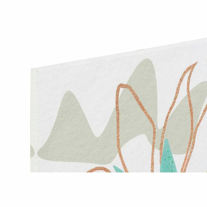 Canvas DKD Home Decor Flowers (60 x 1,8 x 60 cm) (4 Units) - Декорация и Осветление<<<Дом Градина<<<BigBuy&&&Картини и