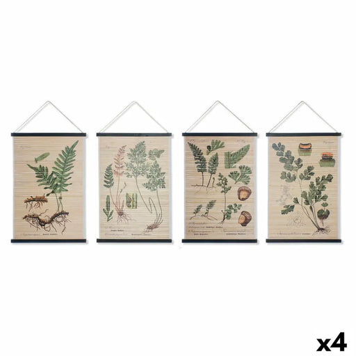Canvas DKD Home Decor Flowers 60 x 2 x 90 cm Cottage (4 Pieces) - Декорация и Осветление<<<Дом