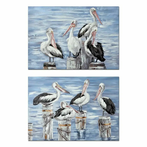 Canvas DKD Home Decor Canvas MDF Wood 100 x 3 x 70 cm - Декорация и Осветление<<<Дом Градина<<<BigBuy&&&Картини и