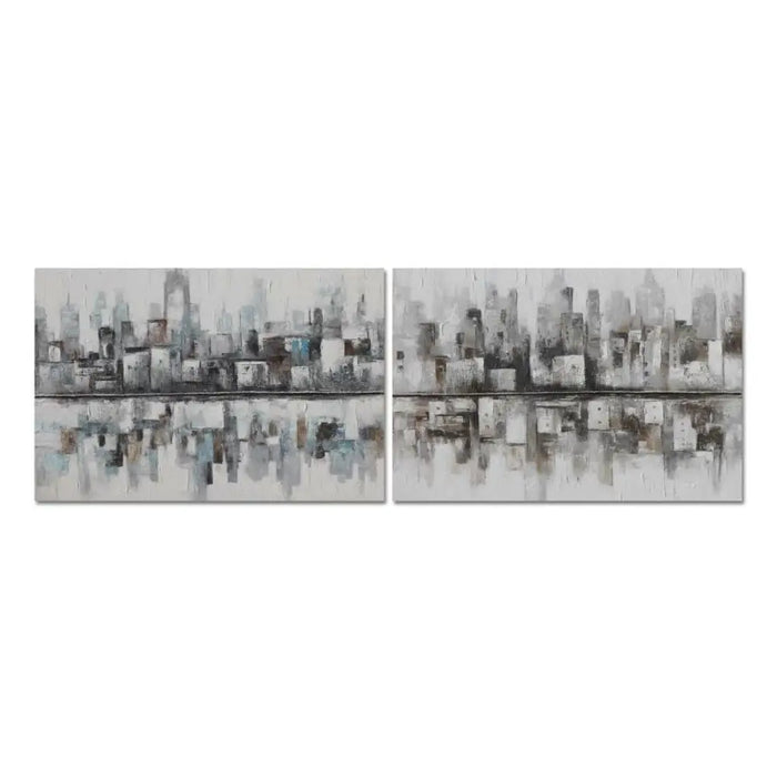 Canvas DKD Home Decor Canvas MDF Wood 120 x 2,8 x 80 cm - Декорация и Осветление<<<Дом Градина<<<BigBuy&&&Картини и