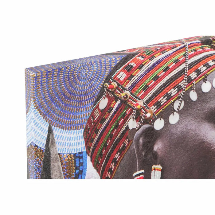 Canvas DKD Home Decor Canvas MDF Wood 30 x 1,8 x 40 cm (4 Pieces) - Декорация и Осветление<<<Дом