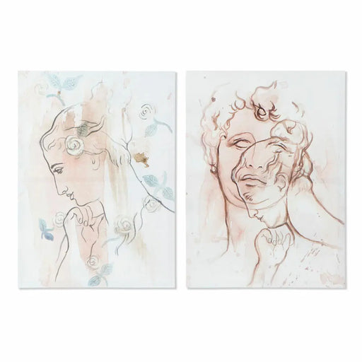 Canvas DKD Home Decor Canvas MDF Wood 50 x 1,8 x 70 cm - Декорация и Осветление<<<Дом Градина<<<BigBuy&&&Картини и