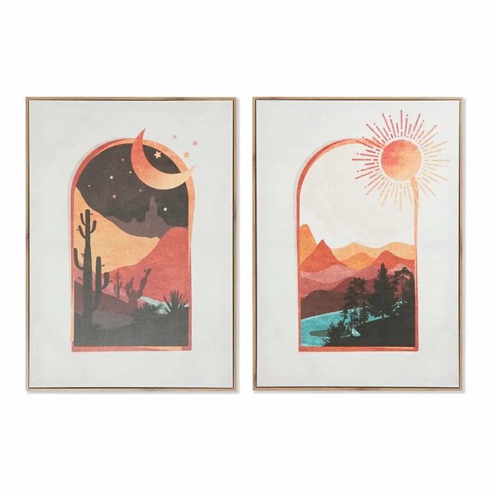 Canvas DKD Home Decor Canvas MDF Wood 50 x 3 x 70 cm - Декорация и Осветление<<<Дом Градина<<<BigBuy&&&Картини и