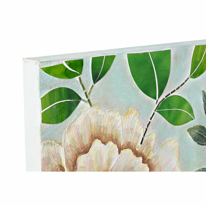 Canvas DKD Home Decor Multicolour Flowers 80 x 4 x 120 cm (1 Unit) - Декорация и Осветление<<<Дом