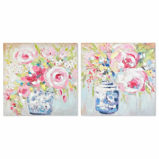 Canvas DKD Home Decor Pinewood Canvas 80 x 3 x 80 cm - Декорация и Осветление<<<Дом Градина<<<BigBuy&&&Картини и