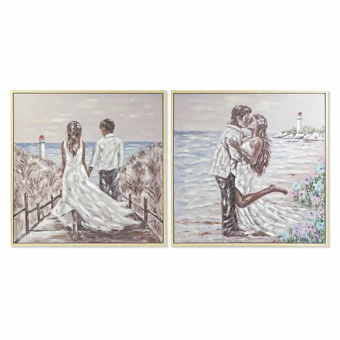 Canvas DKD Home Decor polystyrene Canvas 100 x 4 x 100 cm - Декорация и Осветление<<<Дом Градина<<<BigBuy&&&Картини и