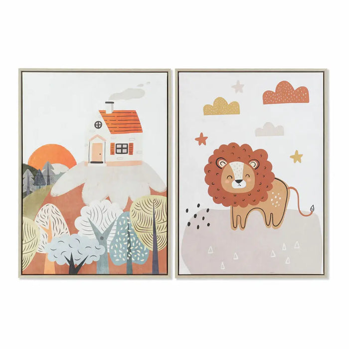 Canvas DKD Home Decor polystyrene Canvas 53 x 4,5 x 73 cm - Декорация и Осветление<<<Дом Градина<<<BigBuy&&&Картини и
