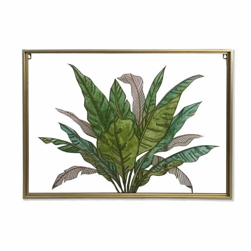 Canvas DKD Home Decor Tropical Leaf of a plant (80 x 3 x 60 cm) - Декорация и Осветление<<<Дом