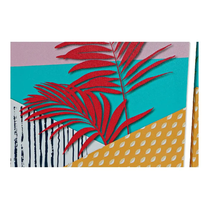 Canvas DKD Home Decor Tropical Canvas MDF Wood 30 x 1,8 x 40 cm - Картини и плакати<<<Декорация и Осветление<<<Дом