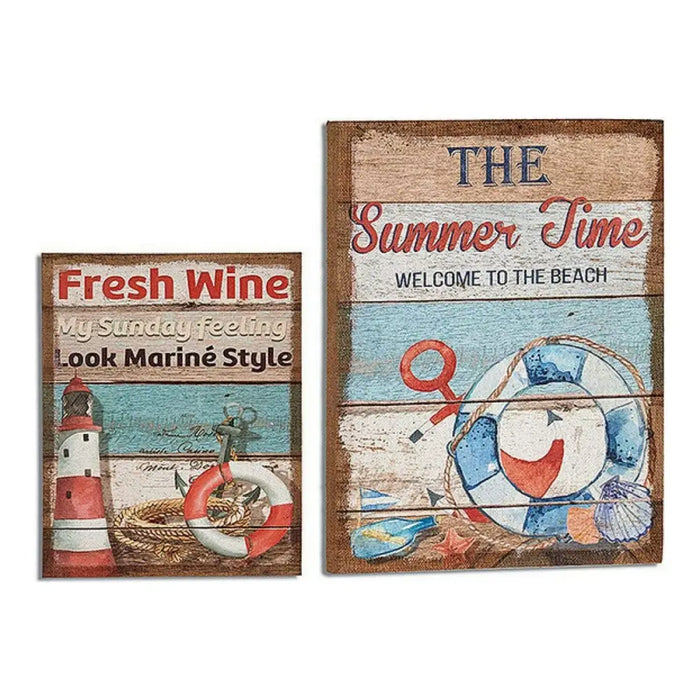 Canvas Gift Decor 50 x 3 x 40 cm - Декорация и Осветление<<<Дом Градина<<<BigBuy&&&Картини и плакати<<<Декорация и