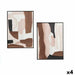 Canvas Gift Decor Brown Beige Abstract 50 x 3 x 70 cm (4 Units) - Декорация и Осветление<<<Дом