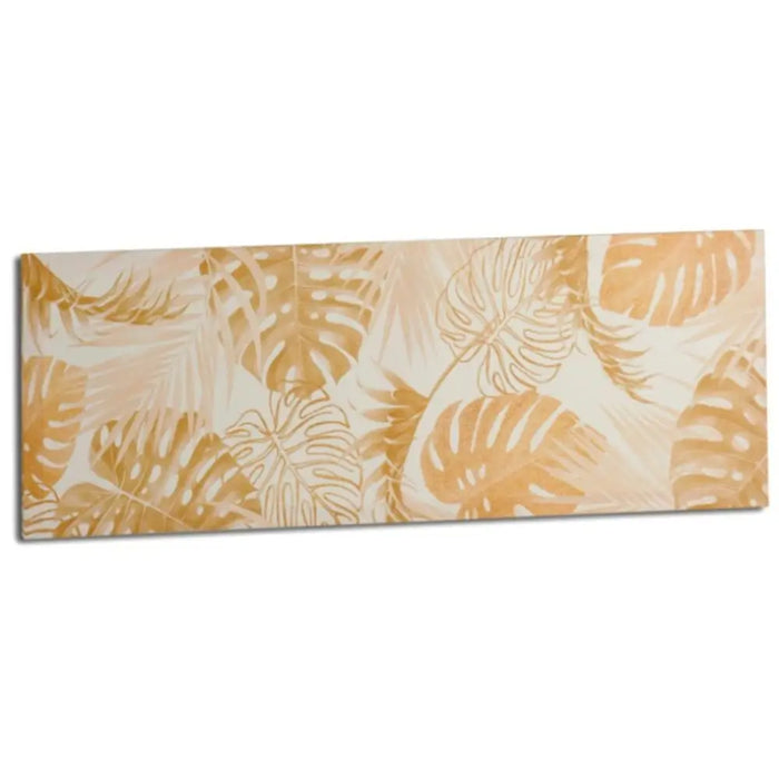 Canvas Gift Decor Golden Leaf of a plant 90 x 30 x 1,5 cm (12 Units) - Декорация и Осветление<<<Дом