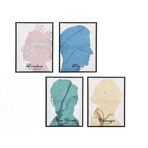 Canvas Gift Decor Royalty 30 x 3 x 40 cm (8 Units) - Декорация и Осветление<<<Дом Градина<<<BigBuy&&&Картини и