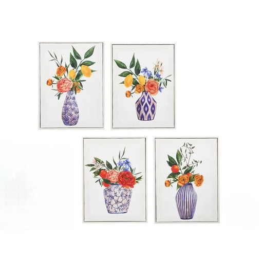 Canvas Gift Decor Vase 30 x 3 x 40 cm (8 Units) - Декорация и Осветление<<<Дом Градина<<<BigBuy&&&Картини и