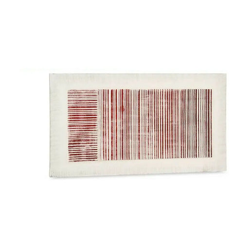 Canvas Gift Decor White Pink Stripes With relief 110 x 60 x 2,5 cm (2 Units) - Декорация и Осветление<<<Дом