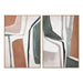 Canvas Home ESPRIT Green Beige Grey Terracotta Abstract Urban (2 Units) - Декорация и Осветление<<<Дом