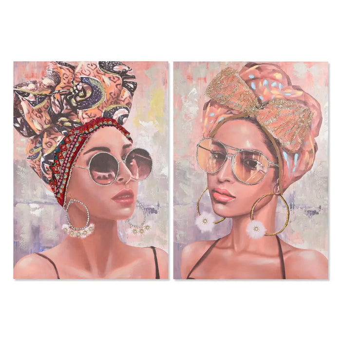 Canvas Home ESPRIT Canvas MDF Wood 70 x 3 x 100 cm - Декорация и Осветление<<<Дом Градина<<<BigBuy&&&Картини и