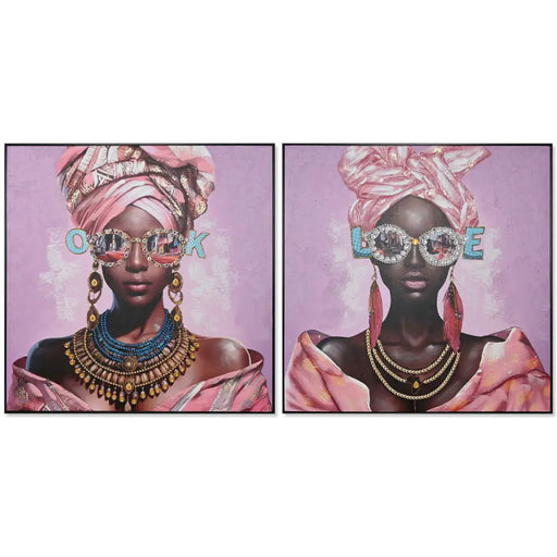 Canvas Home ESPRIT polystyrene Canvas 102 x 4,5 x 102 cm - Декорация и Осветление<<<Дом Градина<<<BigBuy&&&Картини и