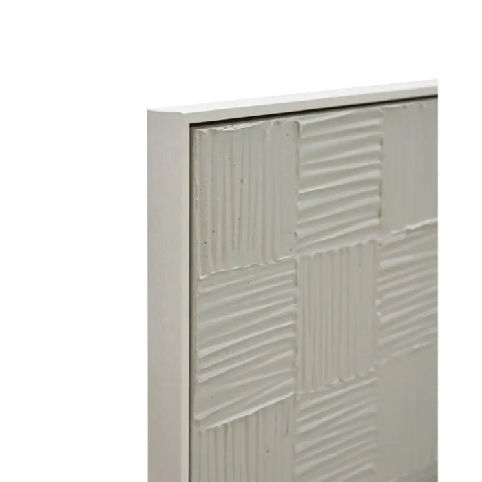 Canvas Home ESPRIT White Beige Modern Scandinavian 83 x 4 x 123 cm (2 Units) - Декорация и Осветление<<<Дом