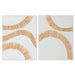 Canvas Home ESPRIT White Natural Boho 60 x 3 x 80 cm (2 Units) - Декорация и Осветление<<<Дом