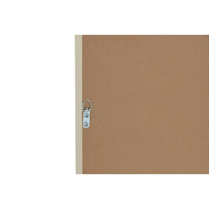 Canvas Home ESPRIT White Natural Boho 60 x 3 x 60 cm (2 Units) - Декорация и Осветление<<<Дом