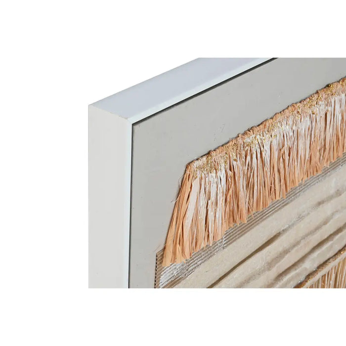 Canvas Home ESPRIT White Natural Boho 82 x 4,5 x 82 cm (2 Units) - Декорация и Осветление<<<Дом