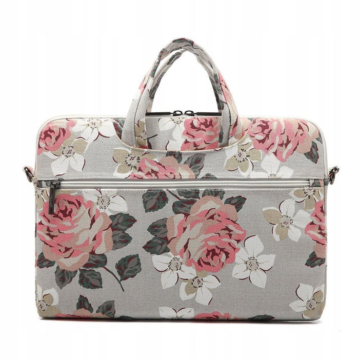 Canvaslife Briefcase 15-16'' Laptop Bag - Navy Blue and White