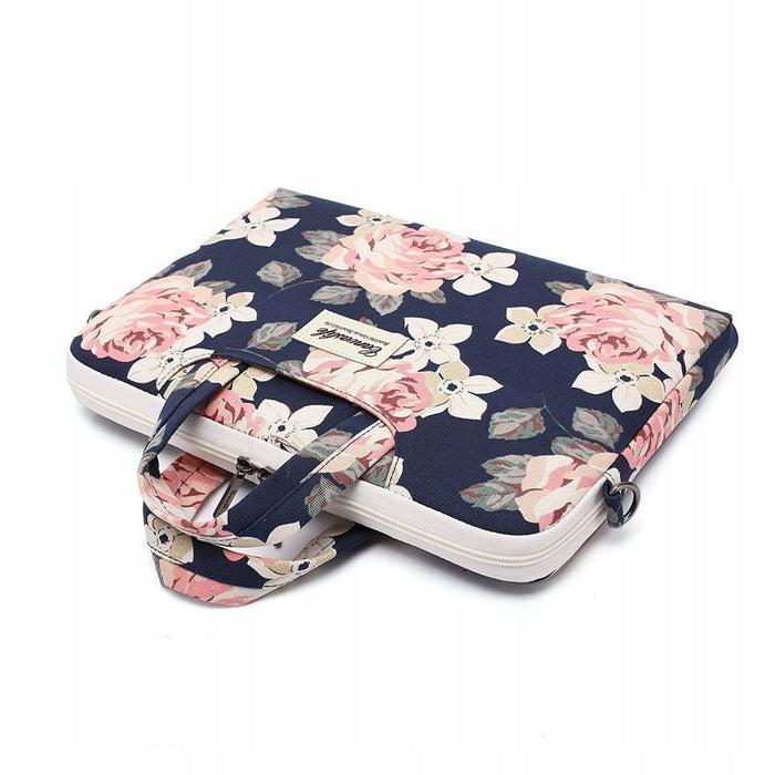 Canvaslife Briefcase 15-16'' Laptop Bag - Navy Blue and White