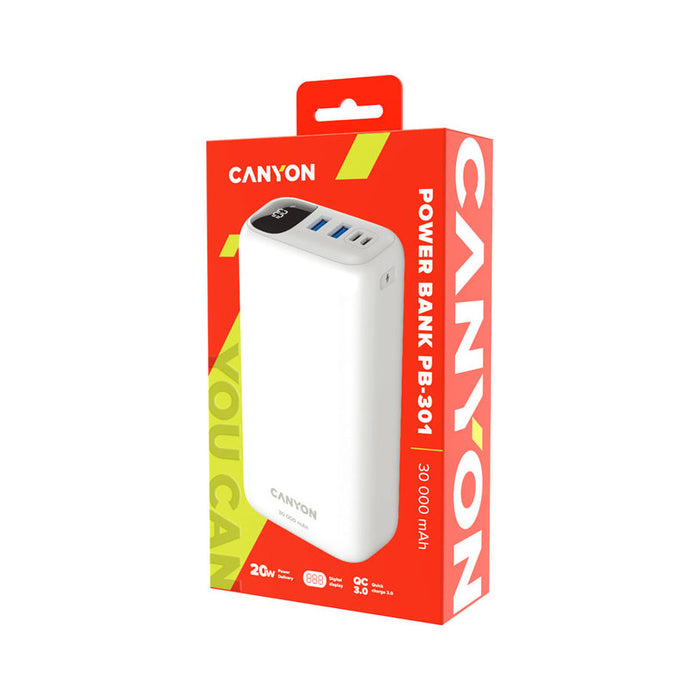 CANYON EXTERNAL BATTERY 30000 mAh CNE-CPB301W