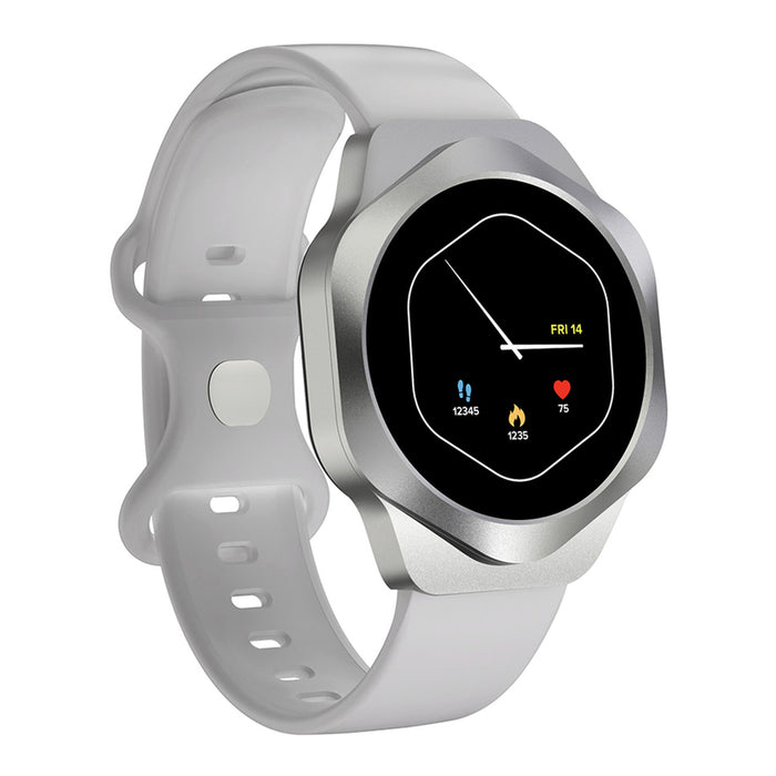 Smart watch CANYON Hexagon CNS-SW88SS SILVER 45 MM, HEART MONITOR, SPO2