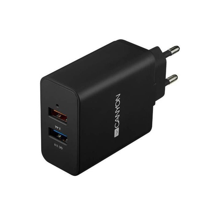 Charger Canyon CNE-CHA07B 2xUSB 100-220V/5V QC