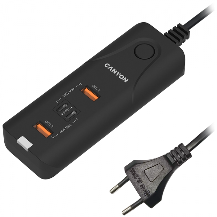 Charger Canyon CNE-CHA10B 100-240/5V 2xUSB-A+2xUSB-C 40W