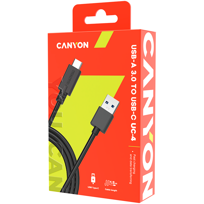 Cable CANYON CNE-USBC4B USB-USB Type C 1.5M