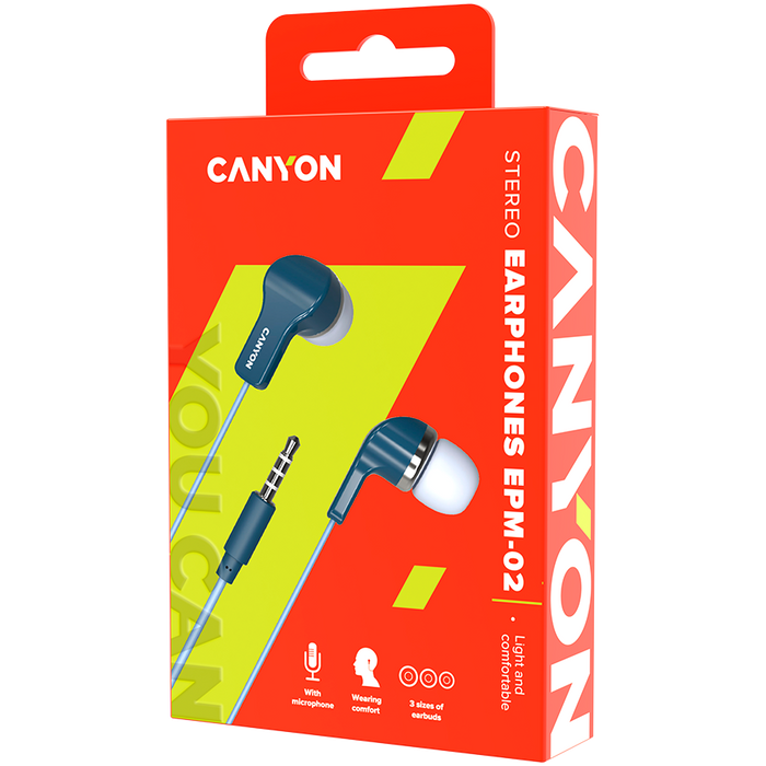 Headphones CANYON CNS-CEPM02BL
