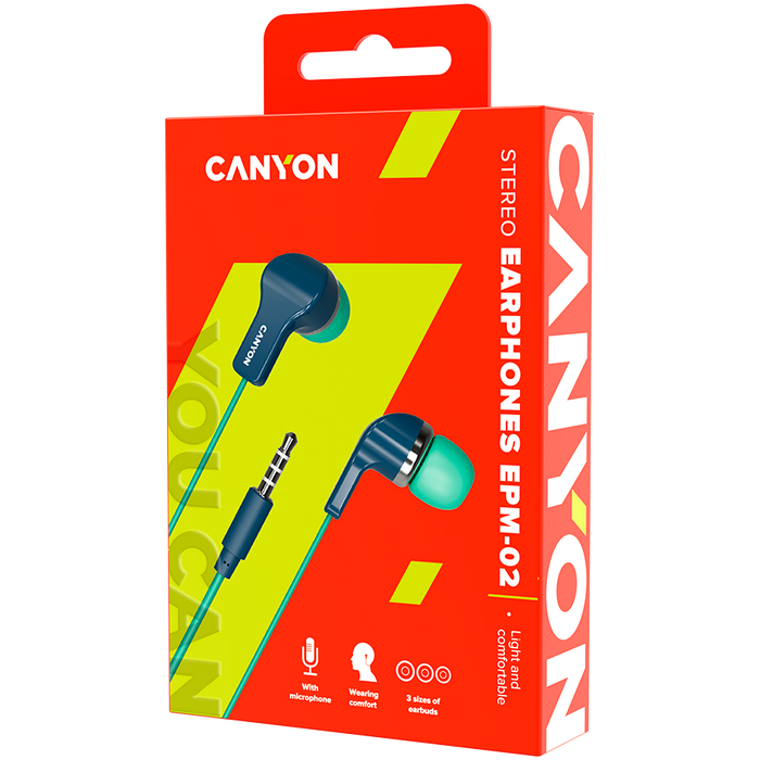 Headphones CANYON CNS-CEPM02GBL