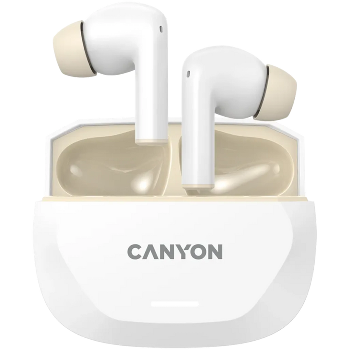Headphones with microphone Canyon CNS-TWS7WB White