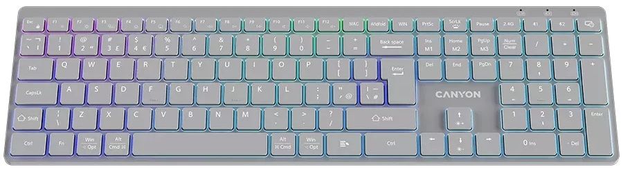 Keyboard CANYON HKB-W11 CNS-HBTK11G GRAY