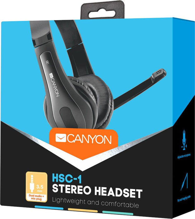 Headphones with microphone Canyon CNS-CHSC1B , OVER-EAR