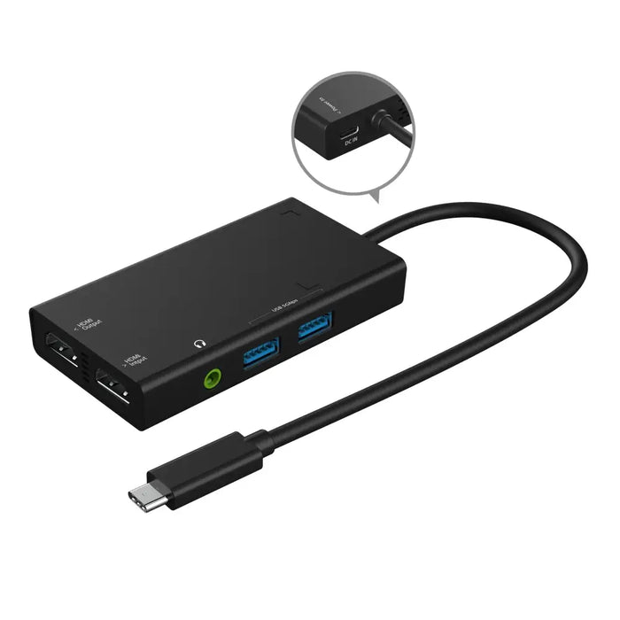 Capture j5create JVA01 HDMI - HDMI USB-C hub Black - TV Тунери и Видео устройства<<<Компютърни