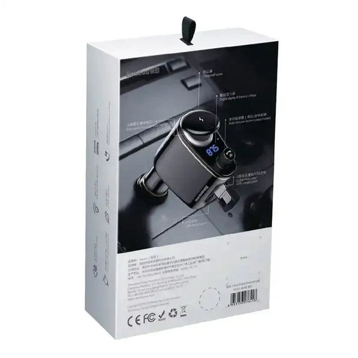 Car Bluetooth MP3 Player Baseus S-06Black OS - Car transmitters<<<Car accessories<<<InnproXML&&&Other car