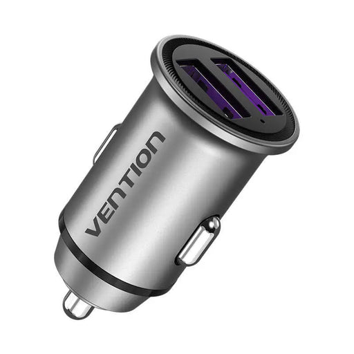 Car Charger 2x USB Vention FFEH0 30W Gray - Car chargers<<<Chargers<<<GSM Accessories<<<InnproXML&&&Електроника GPS и
