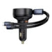 Car Charger Baseus Enjoyment USB with USB-C cable and Lightning 60W (black) - Car chargers<<<Chargers<<<GSM