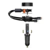 Car Charger Baseus Enjoyment with cable USB-C + Lightning 3A 30W (Black) - Car chargers<<<Chargers<<<GSM